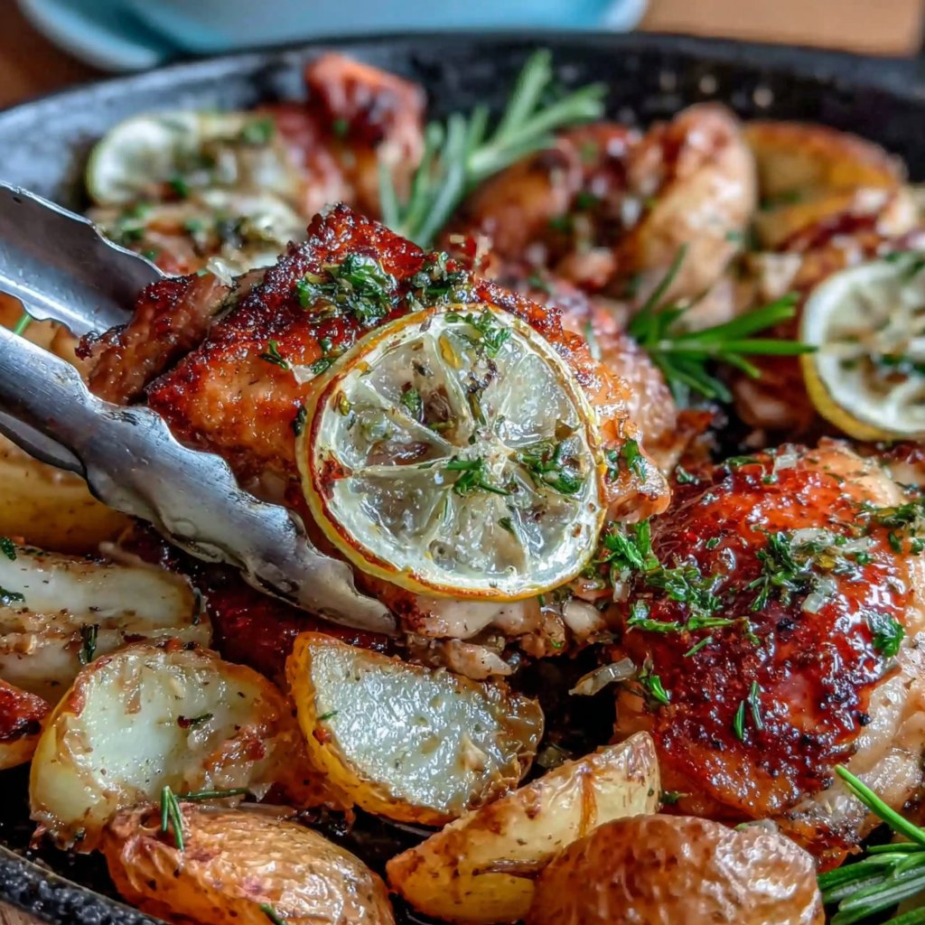 One Pan Lemon Chicken and Potatoes