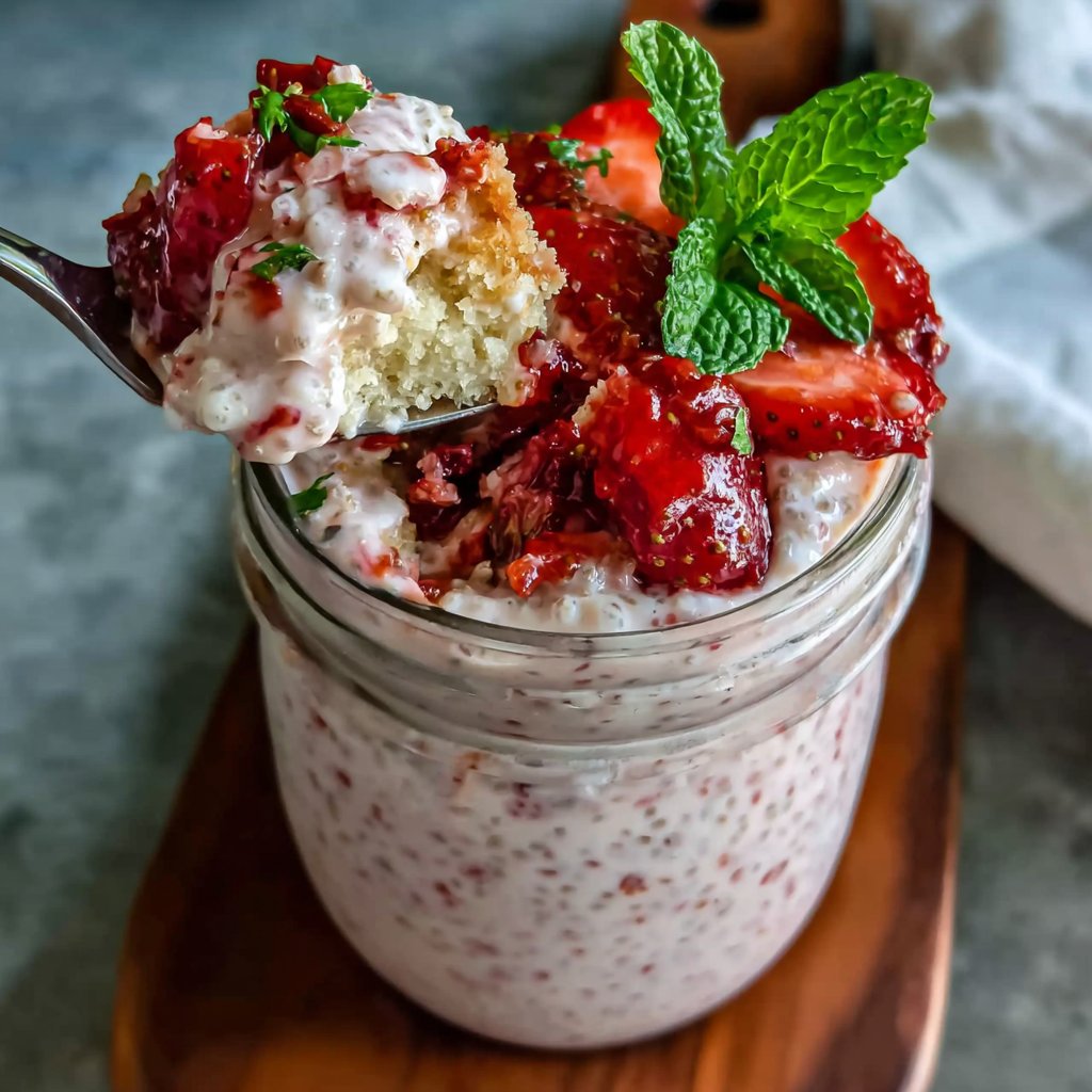 Strawberry Chia Seed Pudding