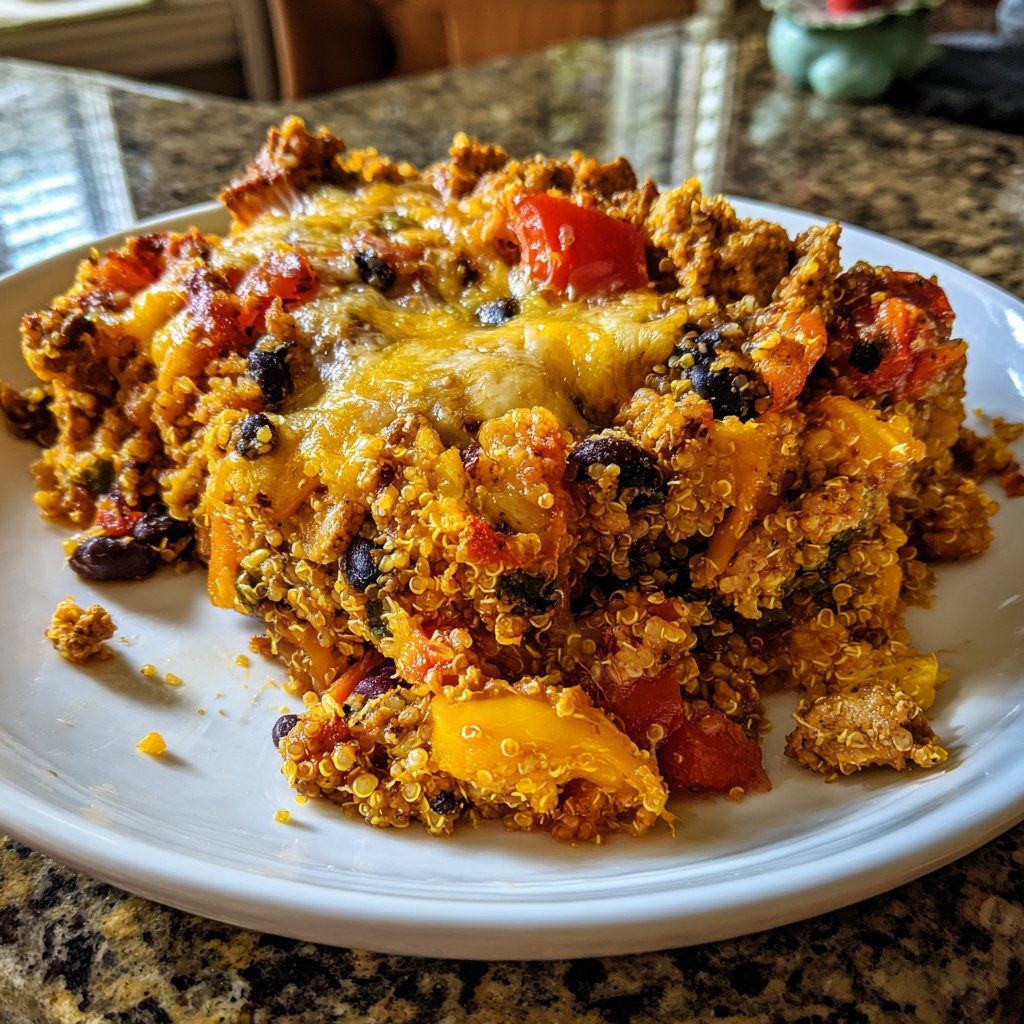 Southwest Turkey Quinoa Bake