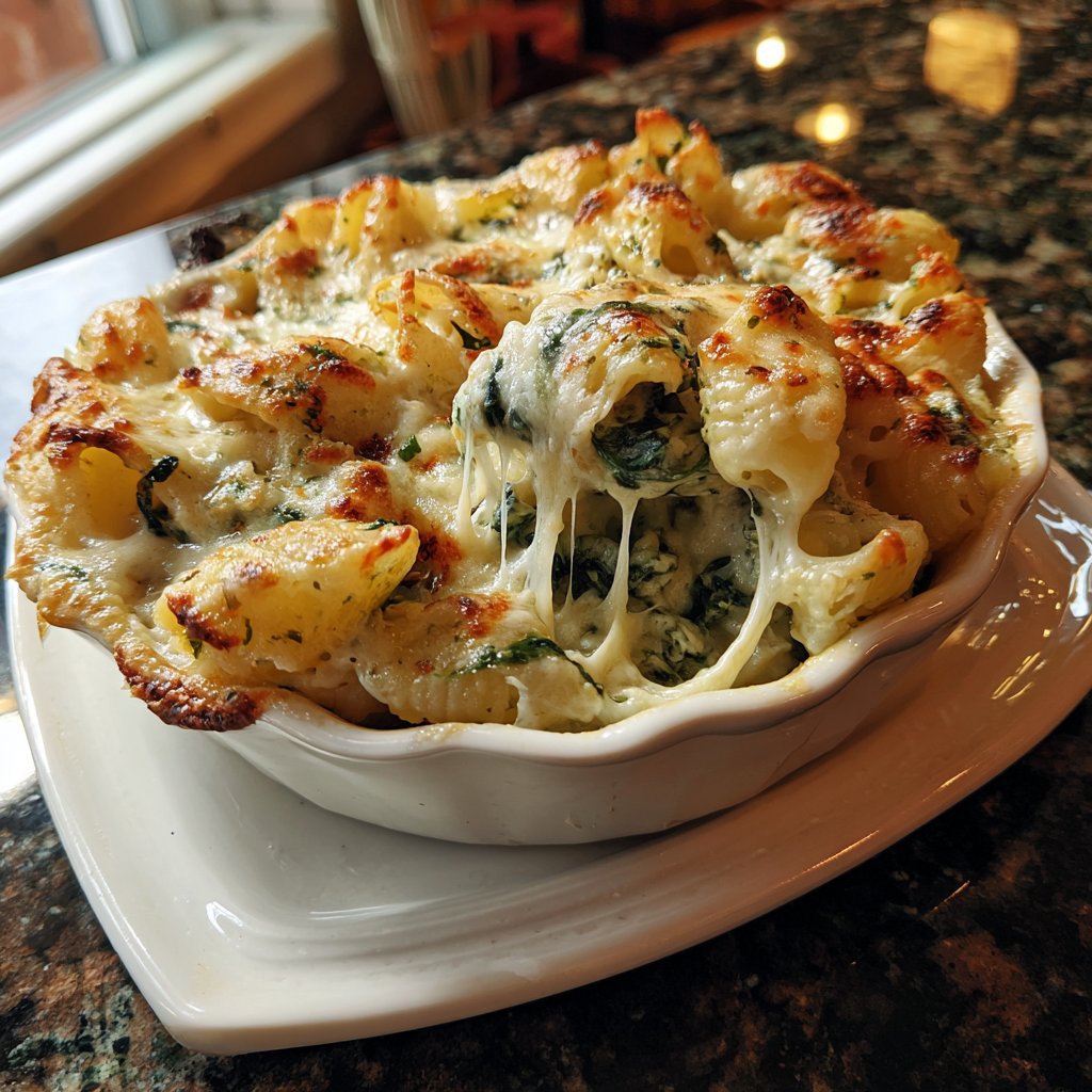 Creamy Spinach Pasta Bake